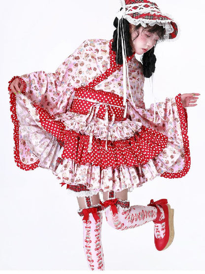 Vintage Girl Half-body Skirt【s0000012187】