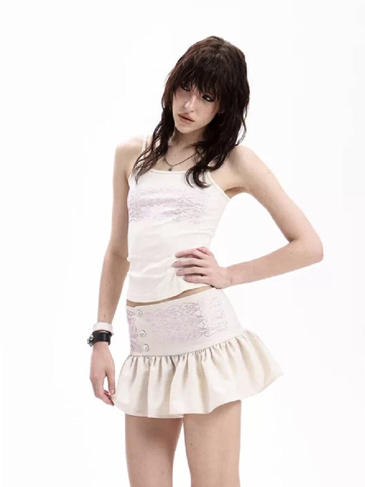 Rhinestone Knit Hot Girl Camisole【s0000018288】