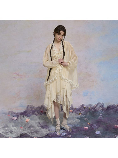 Thin long-sleeved vacation wind sun shirt【s0000013589】