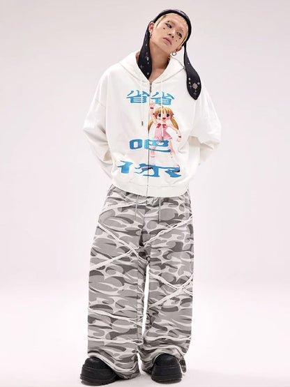 Glitter Printed Sweatshirt Jacket【s0000011796】