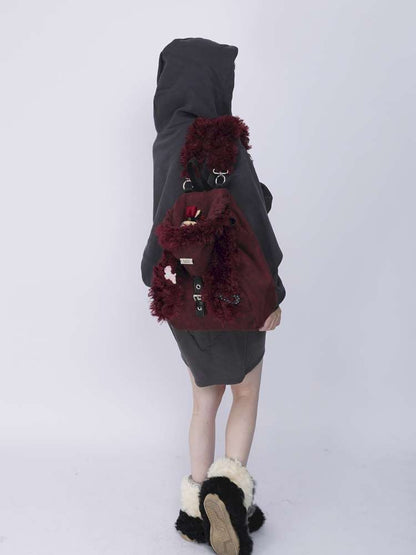 Rabbit Ears Cute Fur Crossbody School Bag【s0000014620】