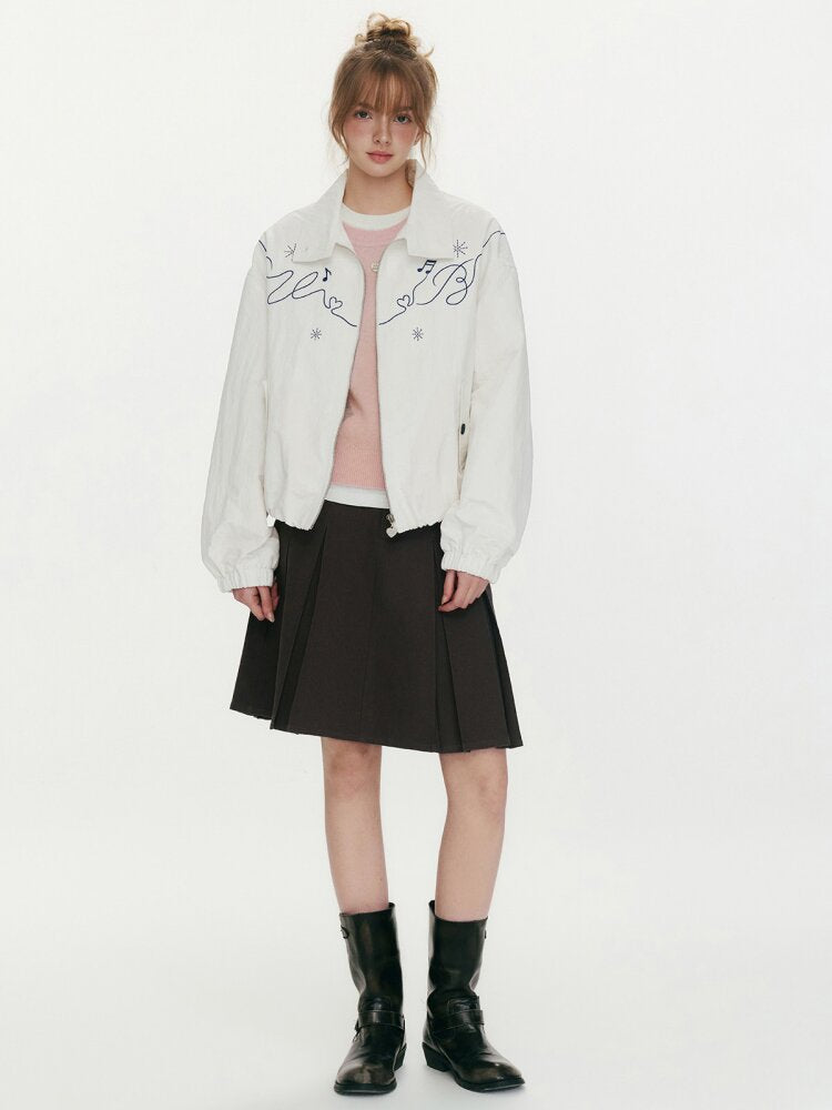 Leaping Track Embroidered Jacket【s0000015671】