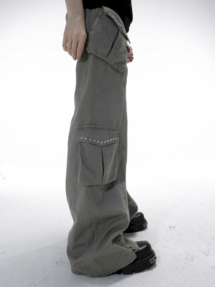 Wide Leg Narrow Crotch Work Pants【s0000012705】