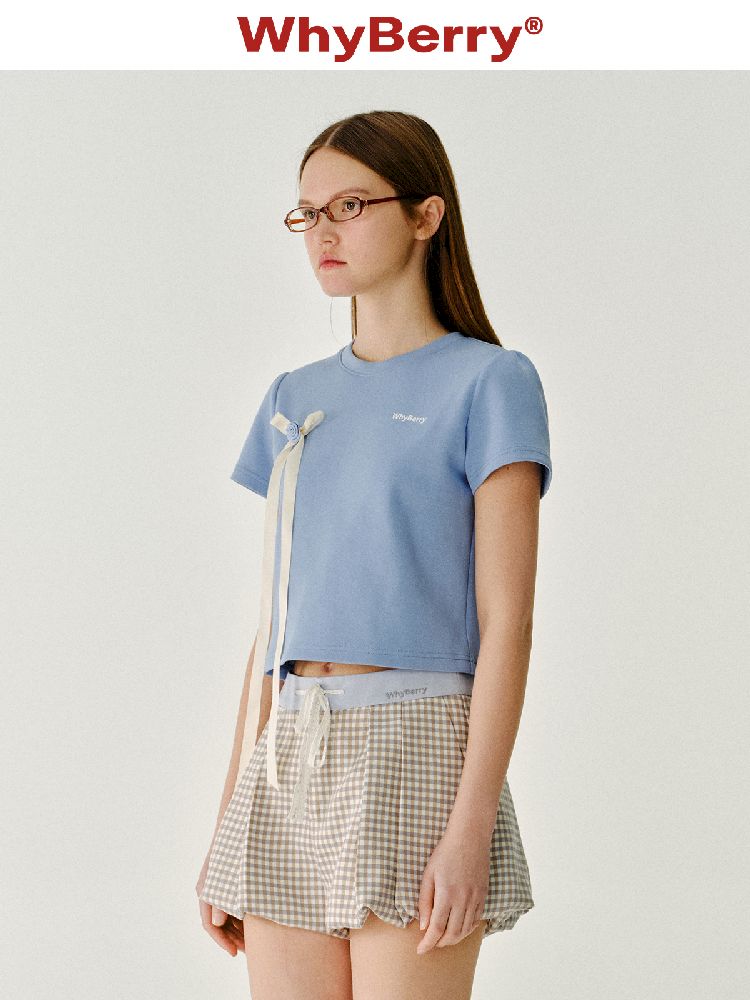 Bow Flutter T-shirt Short Sleeve【s0000011972】