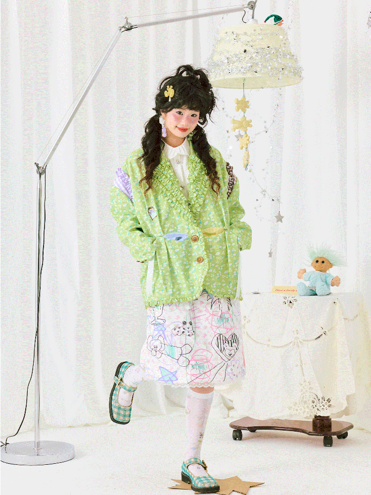 Patchwork Double Color Half-body Skirt【s0000011941】