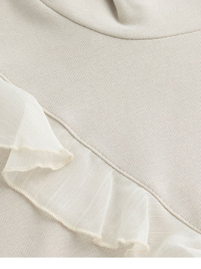 Smudged Print Ruffled Panel Dress【s0000015551】