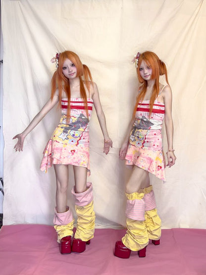 Pleated Stacked Stocking Stuffer Leg Warmers【s0000012485】