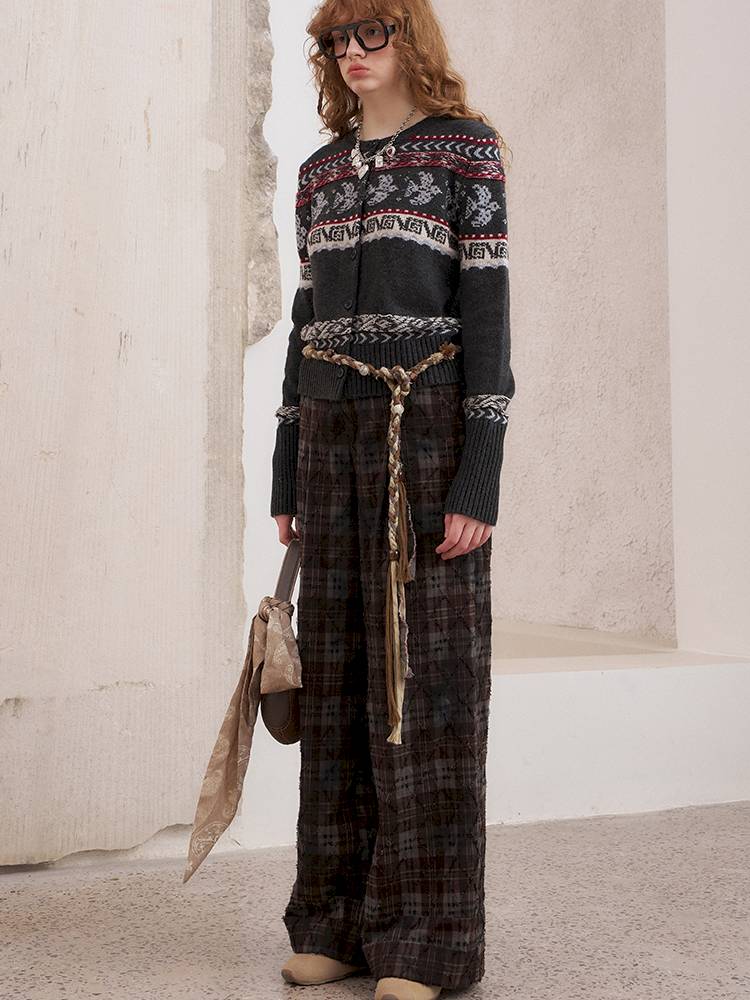 Button-Up Knit Cardigan Jacket【s0000014393】