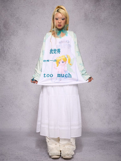 Elf Girl Printed Long Sleeve Top【s0000018731】