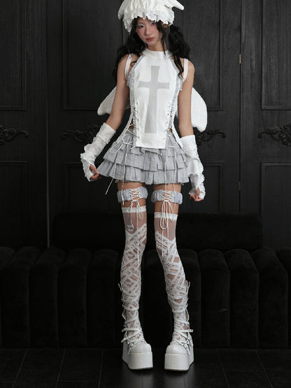 Gothic Strappy Lolita Socks【s0000018185】