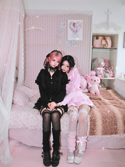 Cat Ear Faux Sweatshirt Jacket【s0000018532】