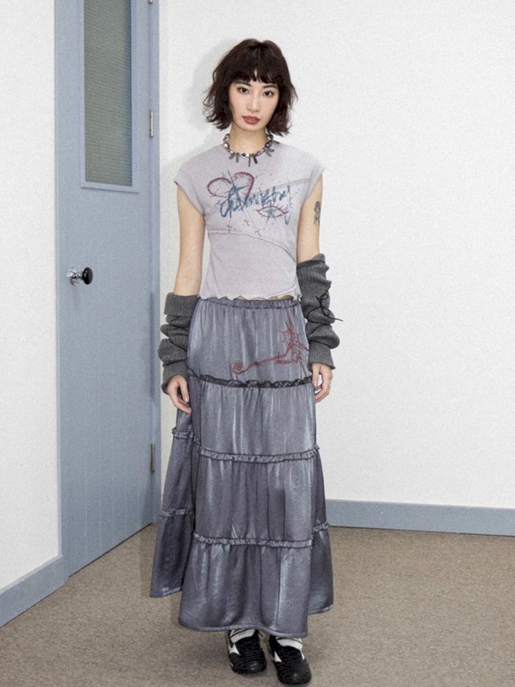 Irregular Short Sleeve Loose T-shirt【s0000012282】