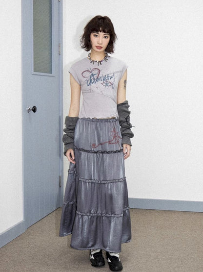 Irregular Short Sleeve Loose T-shirt【s0000012282】