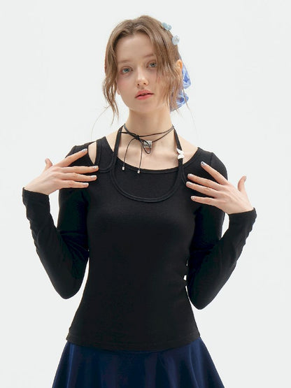 Slim Thin Knitted Bottom Shirt【s0000011513】