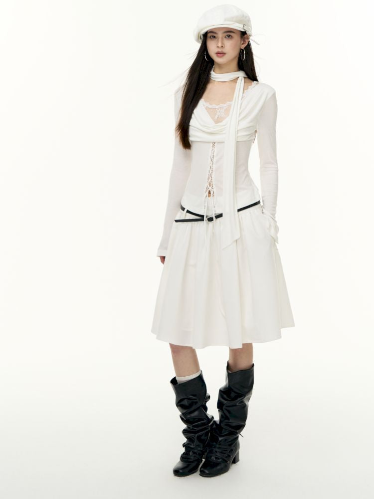 Tencel swing collar bottoming shirt【s0000013745】