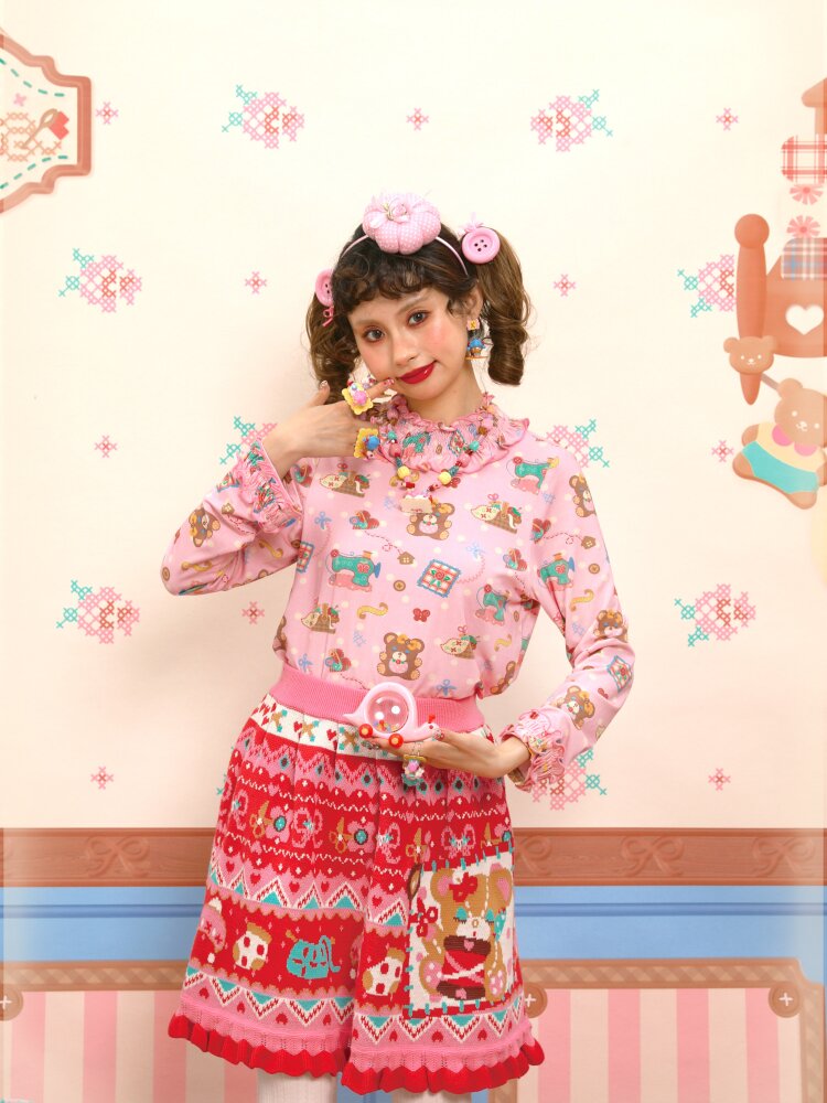 Cable Lace Collar Stretch Cotton【s0000015564】