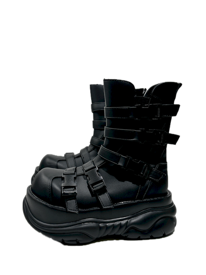 Round Toe Casual Punk Style Martin Short Boots【s0000013760】