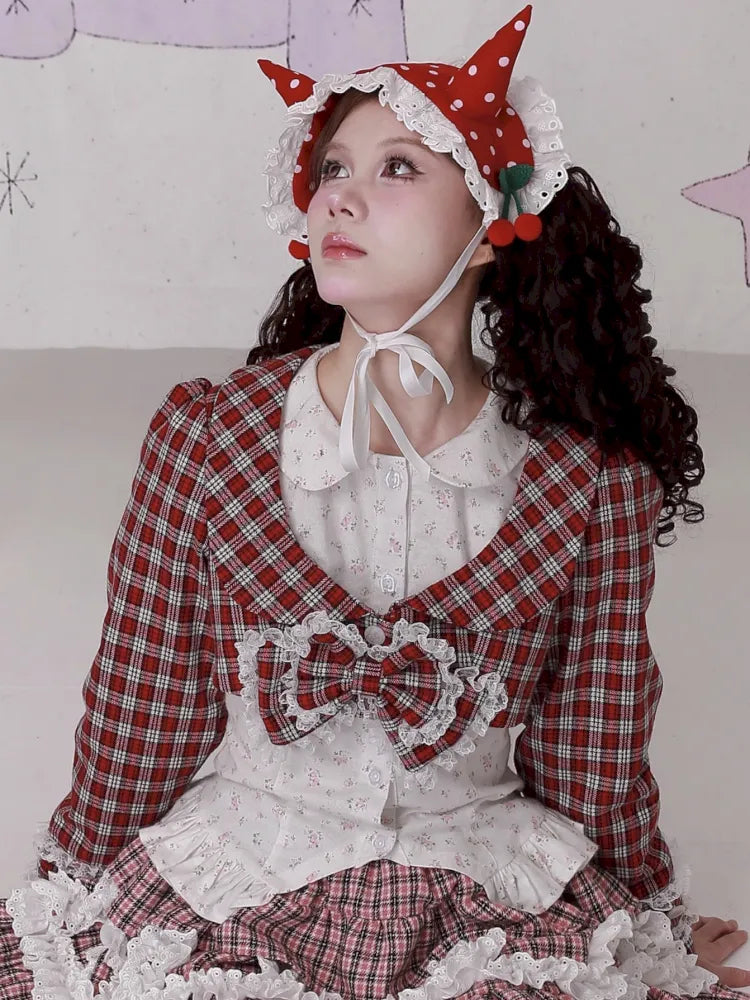 Girly Bow Long-Sleeve Jacket【s0000014104】