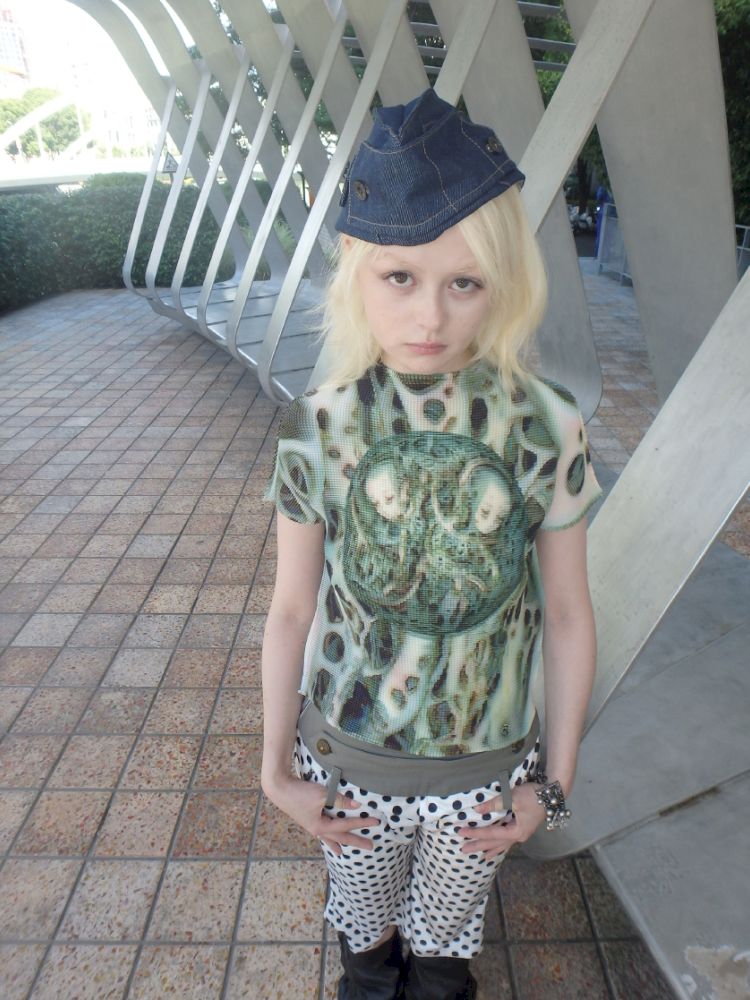 Printed Wrinkle Slimming T-Shirt【s0000013181】