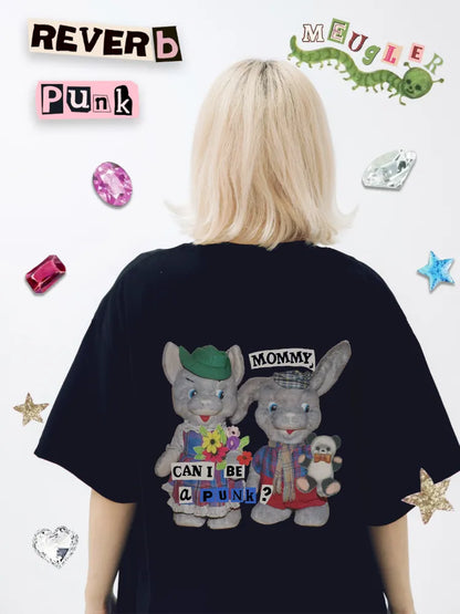 Whimsical Bear Mini-Figure Punk T-Shirt【s0000013930】