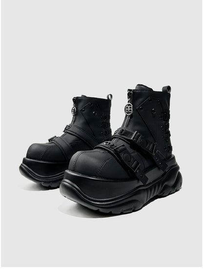 Muffin Platform Trendy Biker Boots【s0000015709】