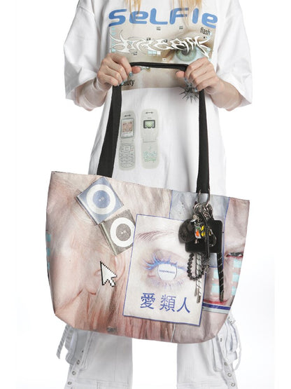 Dupont Paper Y2K Large Tote Bag【s0000016283】