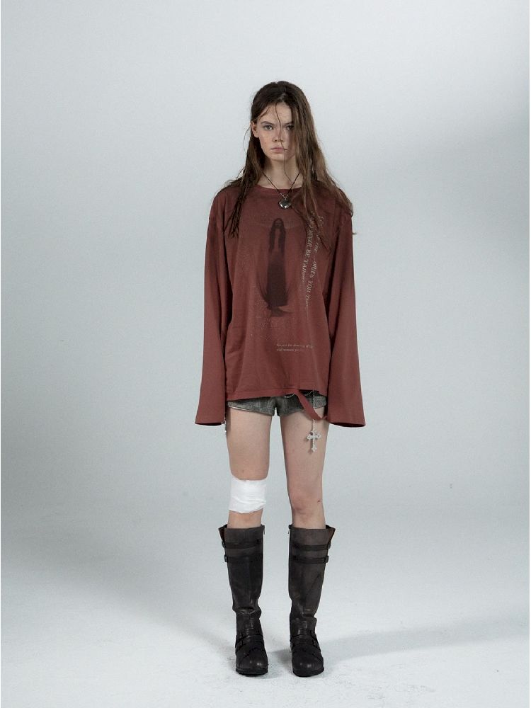 Basic Round Neck Long Sleeve T-Shirt【s0000011265】