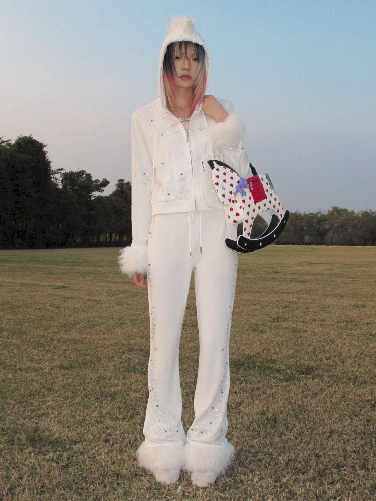 Horse Unicorn Velvet Diamond Pant【s0000015378】