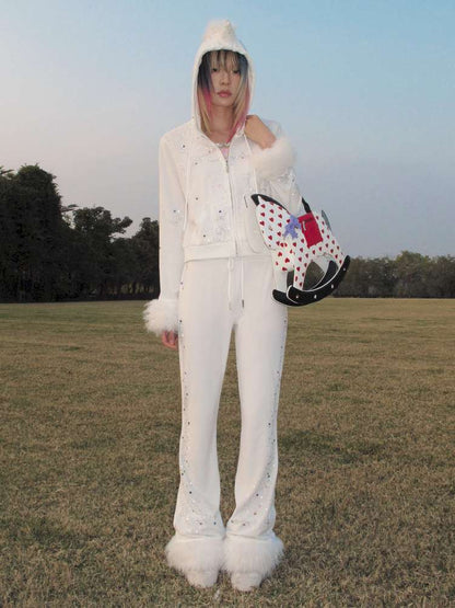 Horse Unicorn Velvet Diamond Pant【s0000015378】