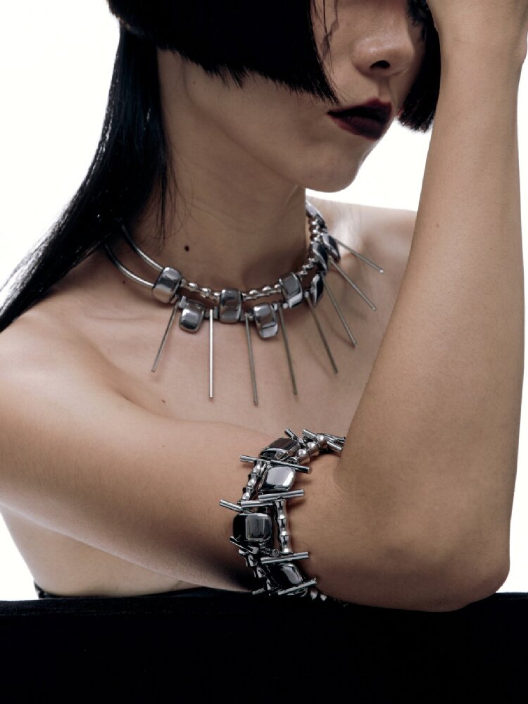 Futuristic Heavy Industry Punk Bracelet【s0000018813】