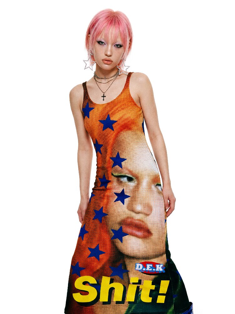 Original Design Slim Vest Long Dress【s0000017403】