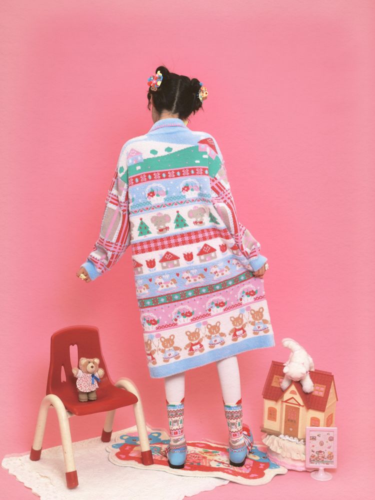 Knit Sweater Dress Long【s0000011322】