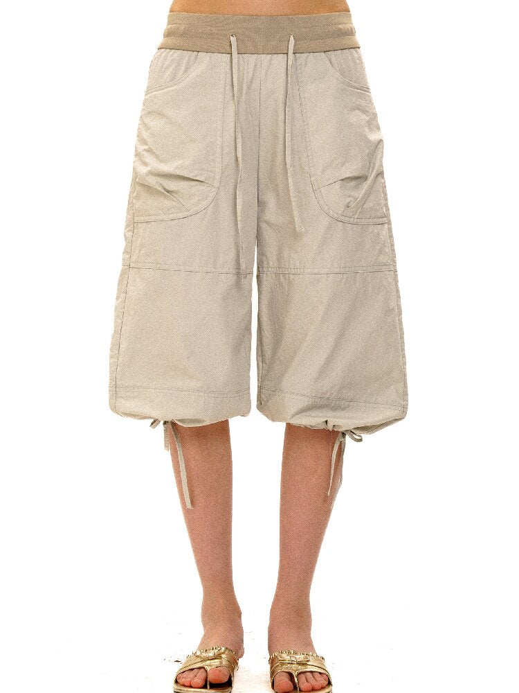 Threaded Waist Drawstring Pants【s0000017438】