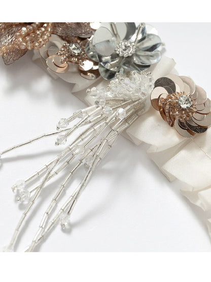 Vintage Court Pleated Flower Necklace【s0000017245】