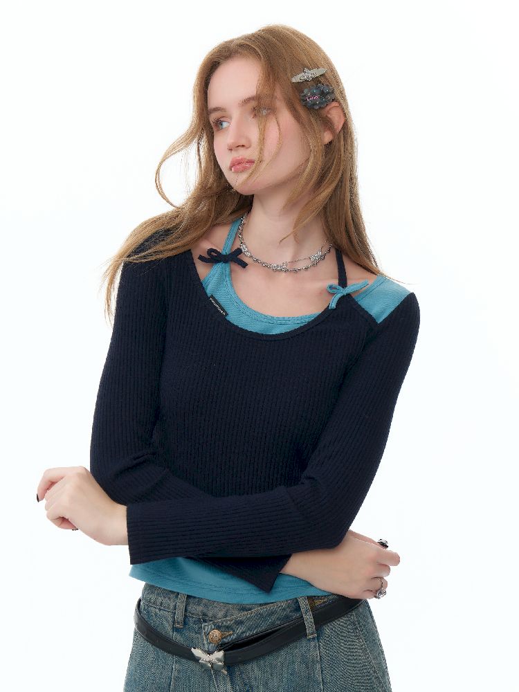 Slim Thin Knitted Bottom Shirt【s0000011488】
