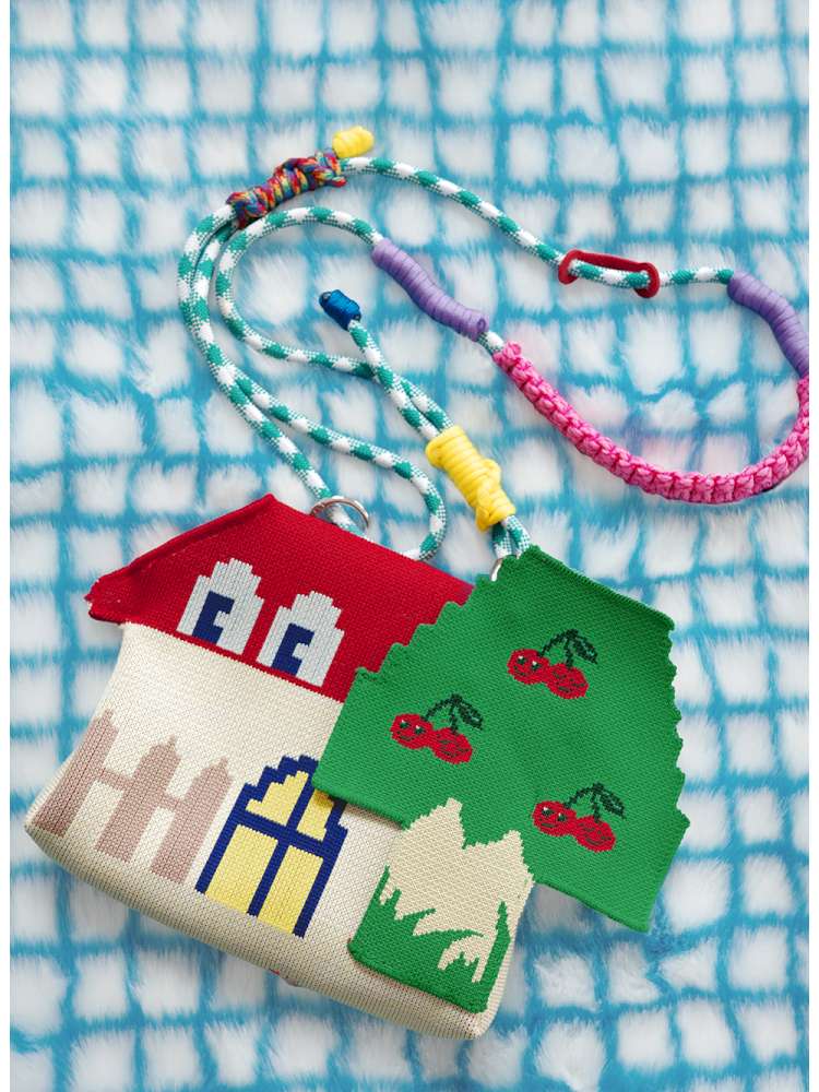 Red House Cherry Tree Knit Crossbody Bag【s0000014826】