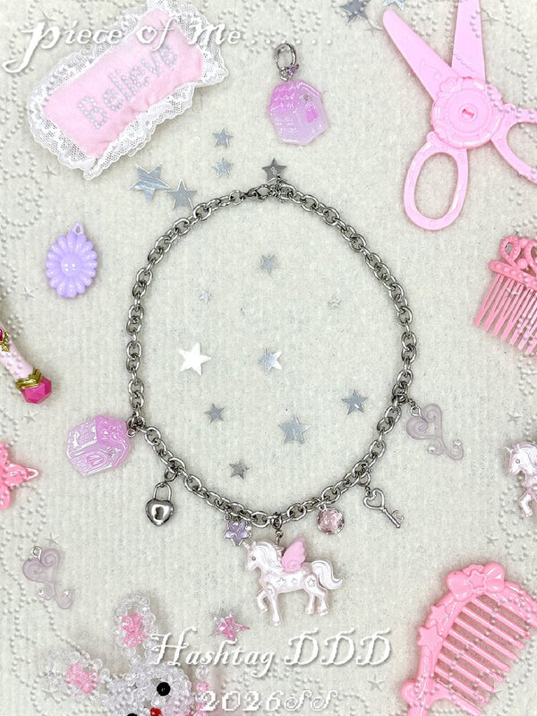 Quirky Unicorn Little House Jewelry【s0000017481】