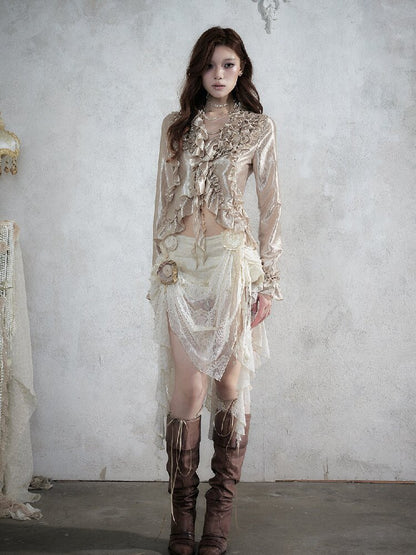 Vintage Court Baroque Mermaid Skirt【s0000017990】