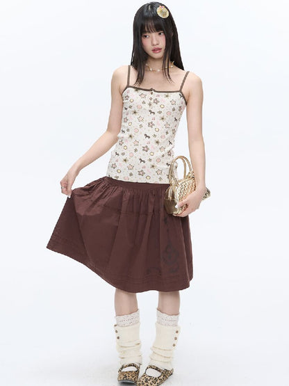 Star Polka Dot Contrasting Vest【s0000016387】