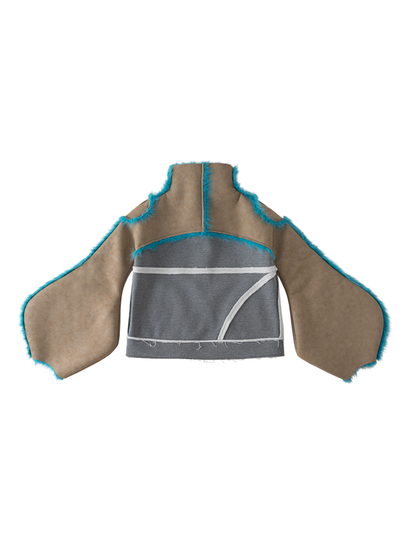 Fur Paneled Polar Fleece Coat【s0000015148】