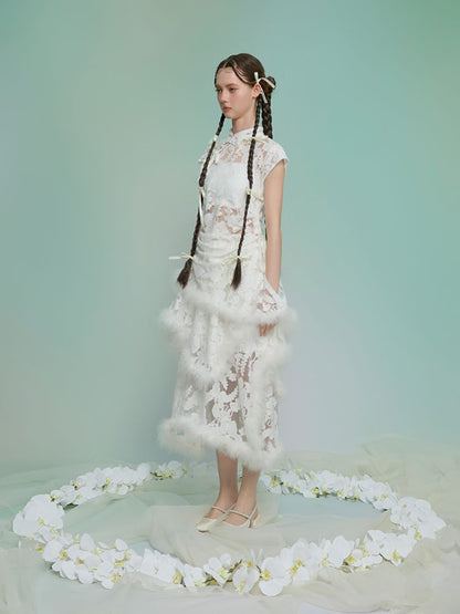 Burnt Flower Slim Temperament Set【s0000013593】