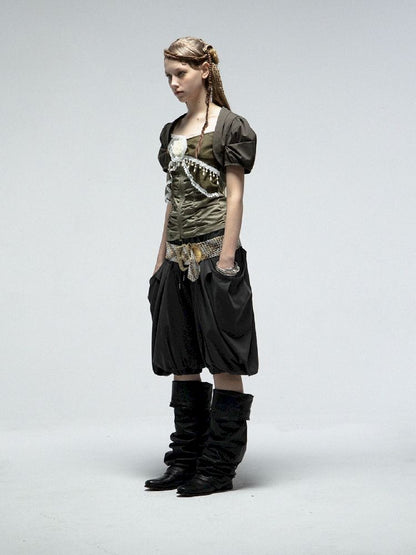 Haren Lantern Five Points Skirt Pants【s0000012209】