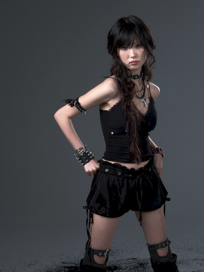 Bow Tie Rope Satin Pod Puffy Skirt【s0000012441】