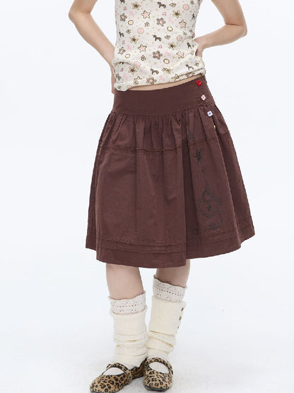 Retro Love Lock Vine Short Skirt【s0000016375】