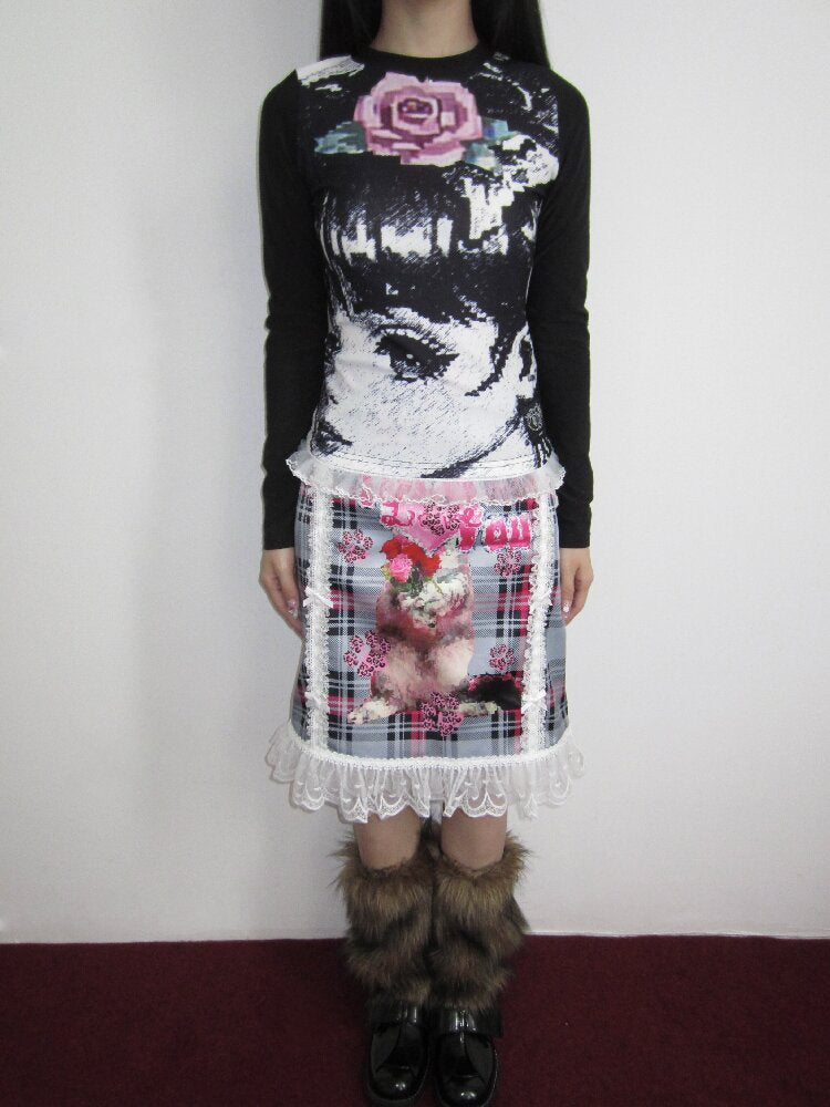 Comic Girl Stretch Fleece Top【s0000018652】