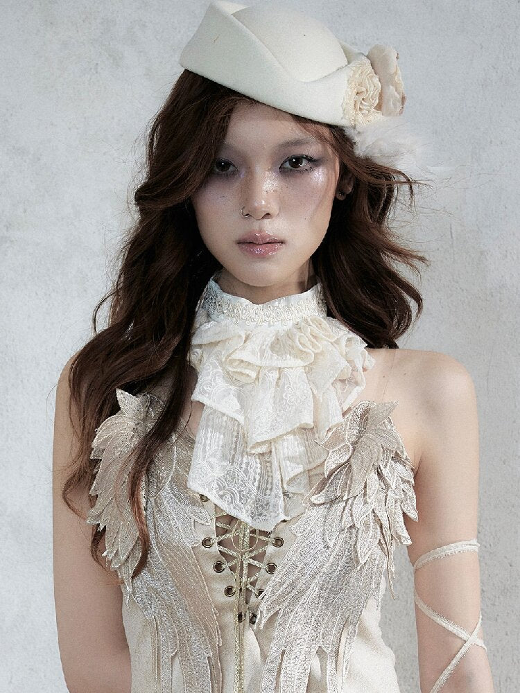 Baroque French Lace Scarf Collar【s0000017995】