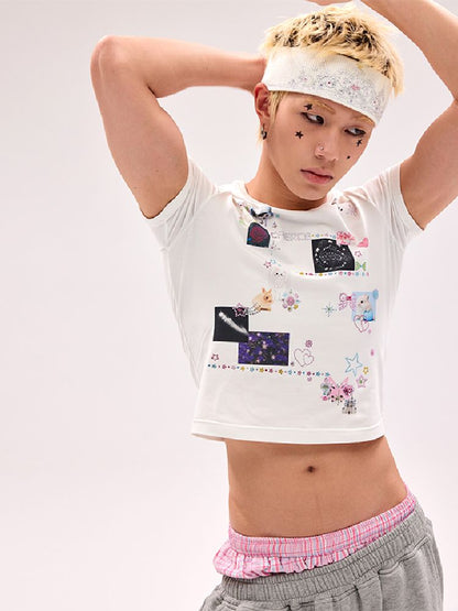 Fake Pants Slanting Ripped Sweatpants【s0000012179】