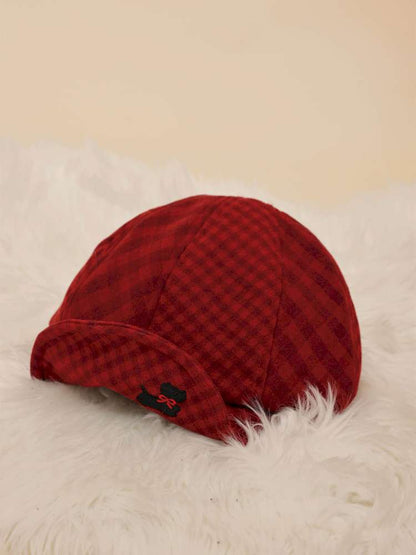 Plaid Patchwork Puppy Octagonal Hat【s0000015102】
