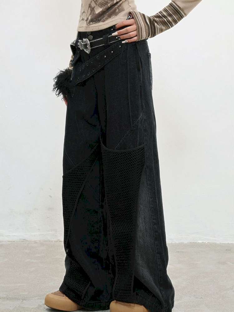 Distressed Workwear Loose Jeans【s0000014836】