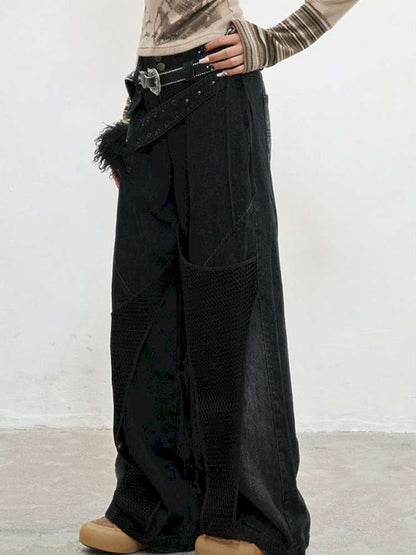 Distressed Workwear Loose Jeans【s0000014836】